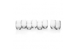 Cheers Stemless Wine Glasses, Set of 8