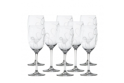 Love Story Crystal Wine Glasses, Set of 8