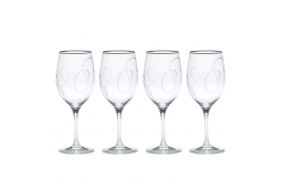 Love Story Platinum Goblets, Set of 4