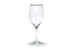 Love Story Platinum Goblet Glass