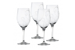 Love Story Crystal Goblets, Set of 4